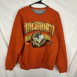 Mens Cincinnati Bengals Ring Season Sweatshirt Pullover Crewneck Sz Medium